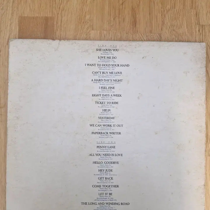 [BUNJANG] The Beatles 20 Greatest Hits LP / [B] Beatles - 20 Greatest Hits LP