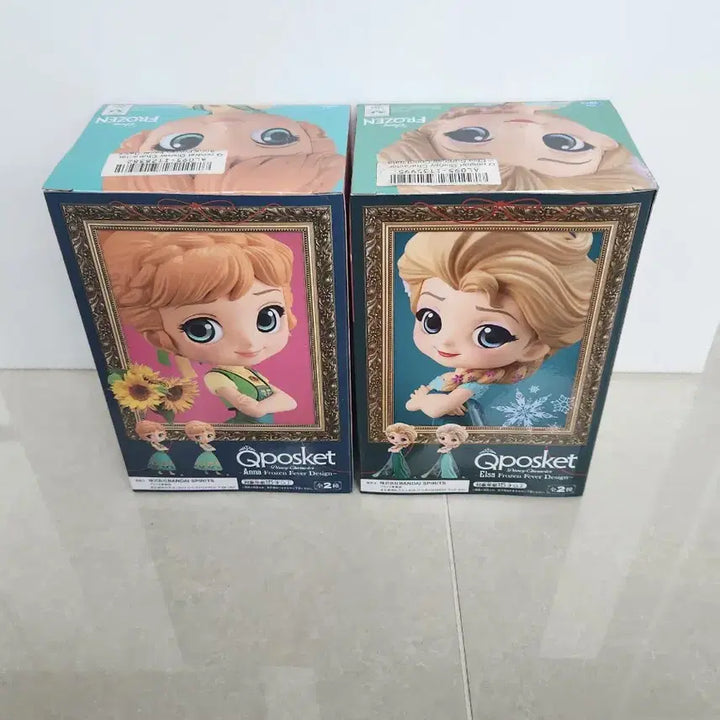 [BUNJANG] Qposket Frozen Elsa &amp; Anna Figure Set / 큐포스켓 겨울왕국 엘사/안나 피규어 세트
