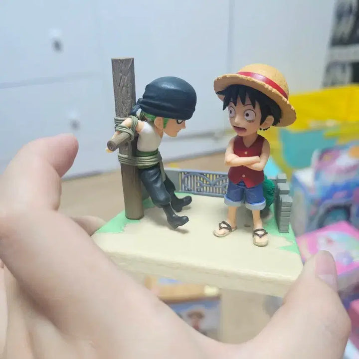 [BUNJANG] One Piece World Collectable Figure Zoro &amp; Luffy / 원피스 월드콜렉터블 WCF 조로 루피 피규어
