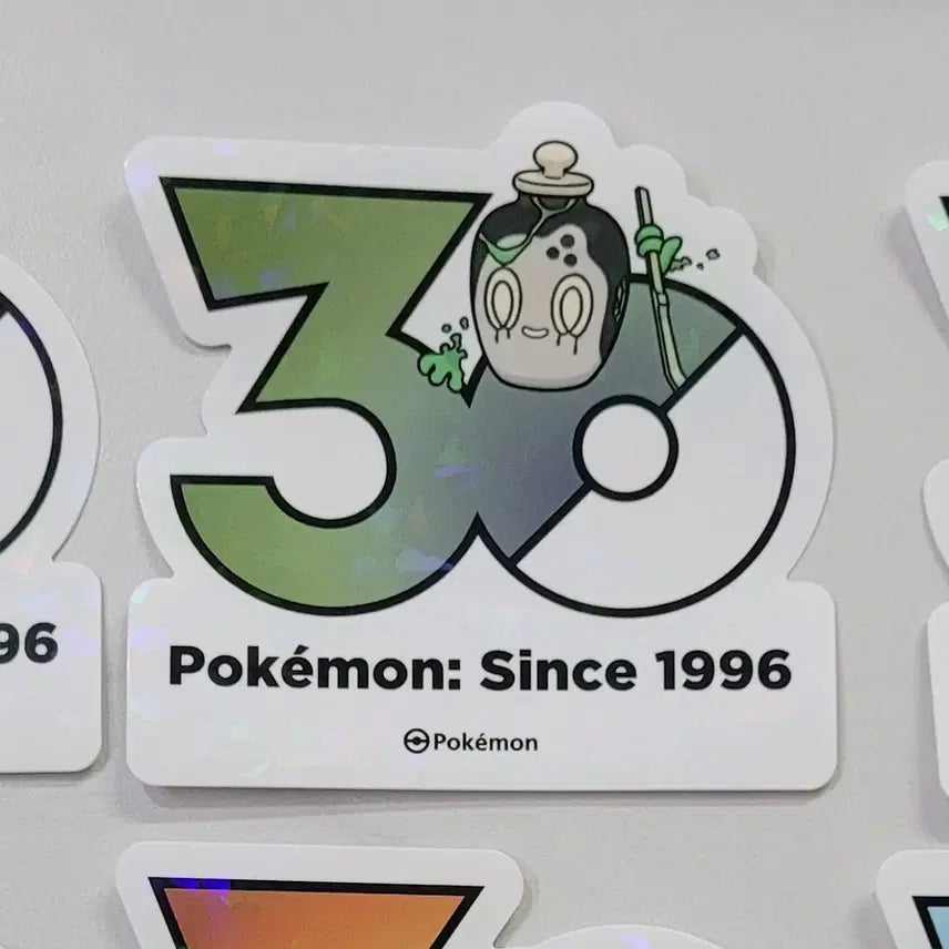 [BUNJANG] Pokemon 30th Anniversary Logo Sticker Chade / (교환/판매) 포켓몬 30주년 로고 스티커 차데스