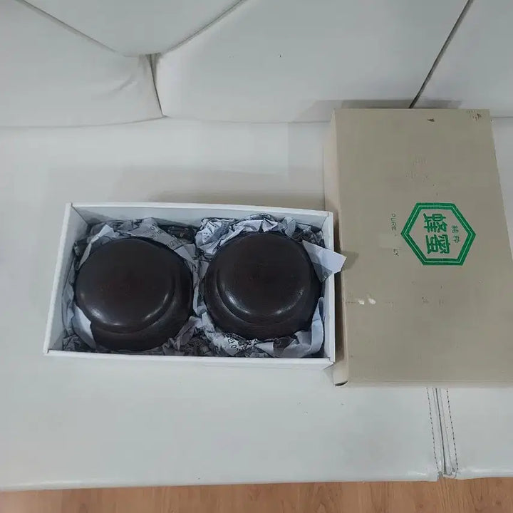 [BUNJANG] Antique Baduk Stones Set with Container / 바둑알