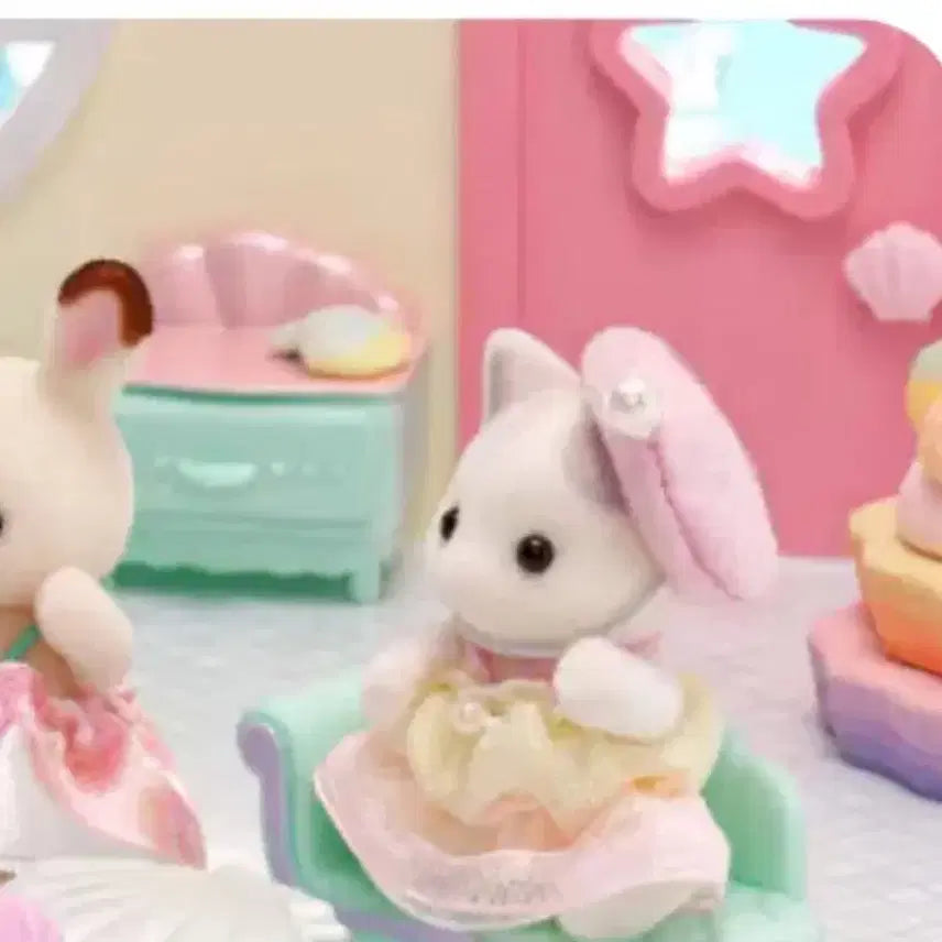 [BUNJANG] Sylvanian Families Mermaid Lottery Mermaid Latte Cat / 실바니안 머메이드 쿠지 인어 라떼 고양이