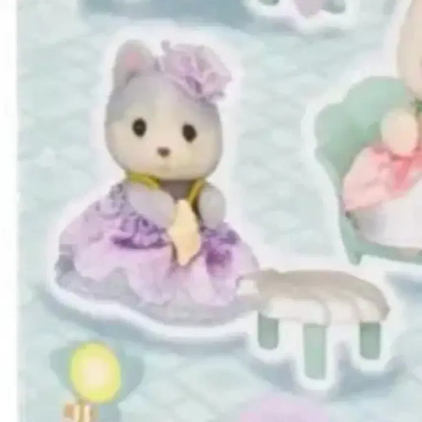 [BUNJANG] Sylvanian Families Mermaid Lottery Mermaid Husky Plush / 실바니안 머메이드 쿠지 인어 허스키