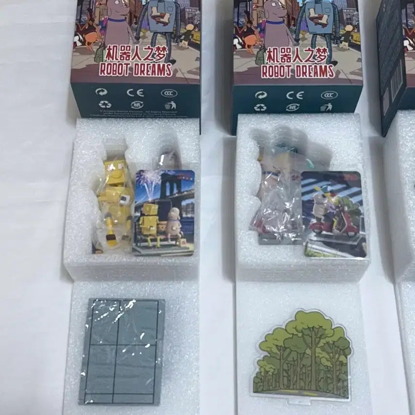 [BUNJANG] Robot Dream Collection Bundle Set Figurines / 전체 일괄) 로봇드림 피규어 굿즈 특전 로봇 드림 박스 뱃지 세트 핀뱃지 캔뱃지