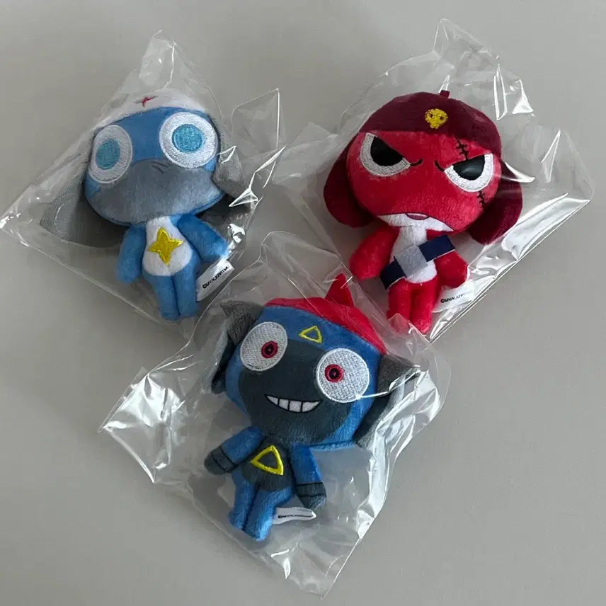 [BUNJANG] Keroro Minimi Chibi Doll Keychain Bundle Set / 케로로 미니미니 치비 인형 키링 일괄 판매