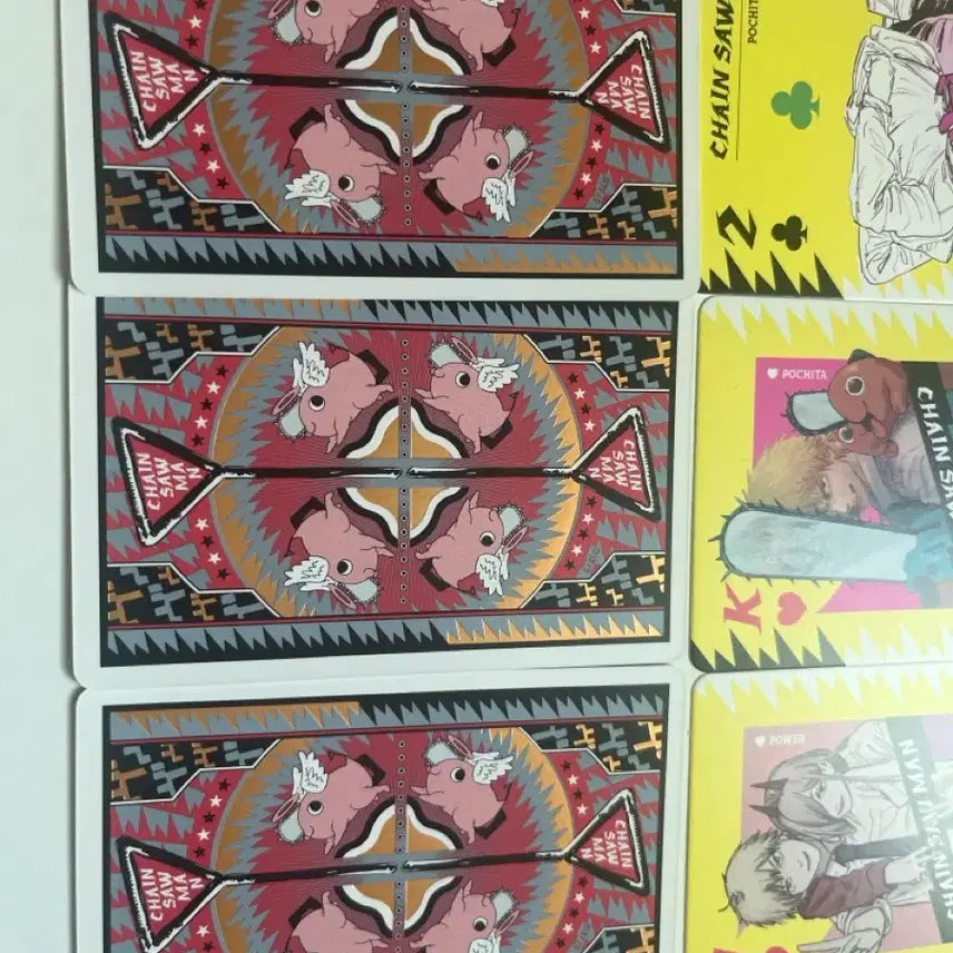 [BUNJANG] Chainsaw Man Original Art Gilded Trump Card Bundle Set / 체인소맨 원화 금박 트럼프카드(희귀매물) 일괄