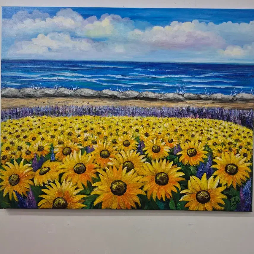 [BUNJANG] Oil Painting - "Sea of Sunshine" (Large 30-Ho) / 햇살의 바다