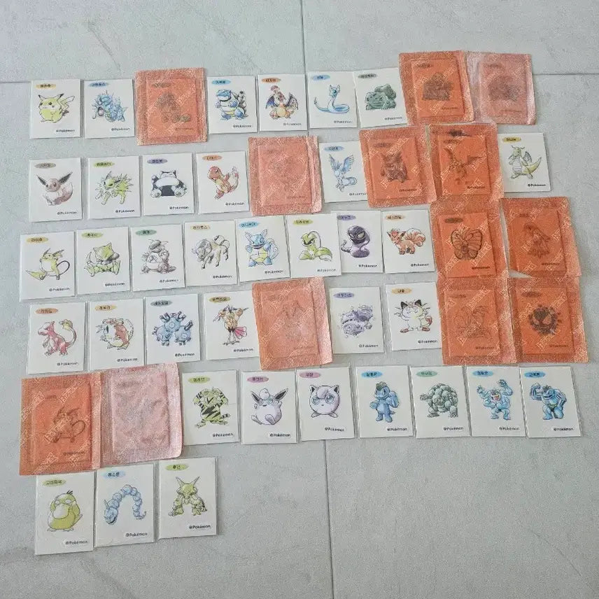 [BUNJANG] Pokemon Artwork Sticker Individual or Set / 포켓몬 아트워크 띠부씰 개별 또는 세트 판매 해요