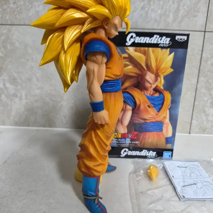 [BUNJANG] Dragon Ball Grandista Super Saiyan 3 Goku Figure / 택포 28 )) 드래곤볼 그란디스타 초3 손오공