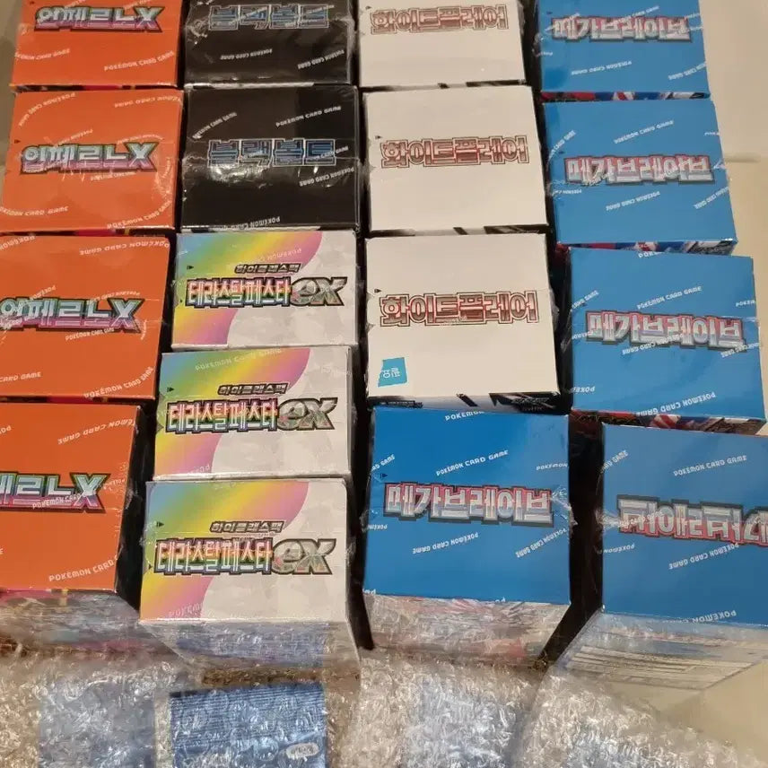 [BUNJANG] Pokemon Card Inferno, Black Bolt, White Flare, Mega Brave Sealed Shrink Packs / 포켓몬카드 슈링크 메가드림 인페르노 블랙볼트 화이트플레어 메가브레이브