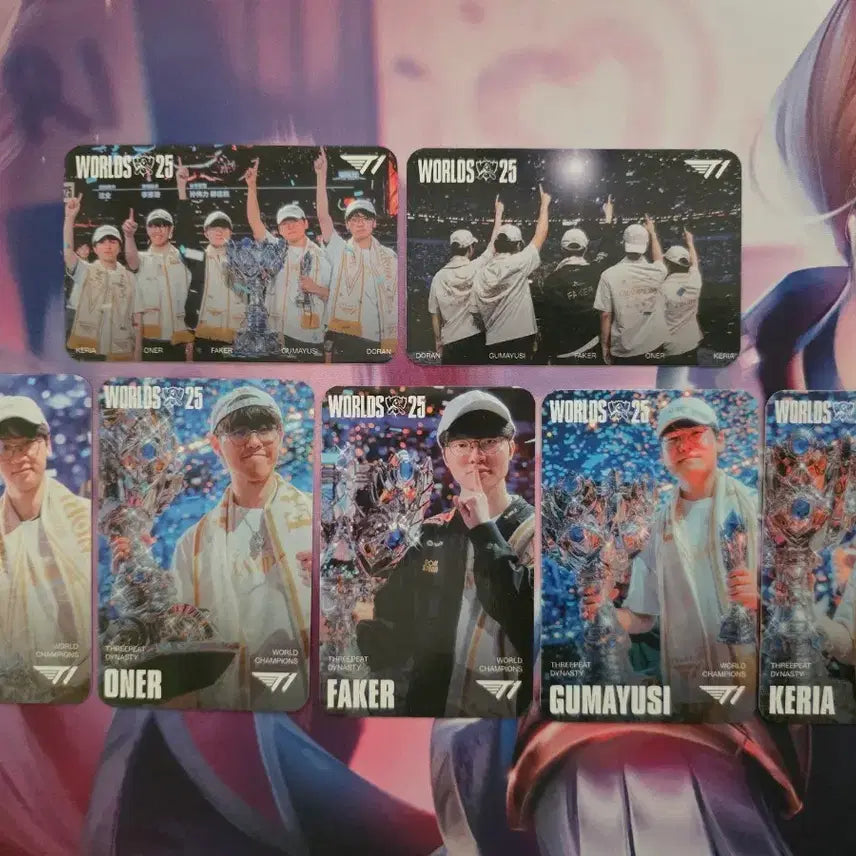 [BUNJANG] T1 Worlds Championship Photocard Full Set / MSI T1 월즈 우승 포토카드 풀세트