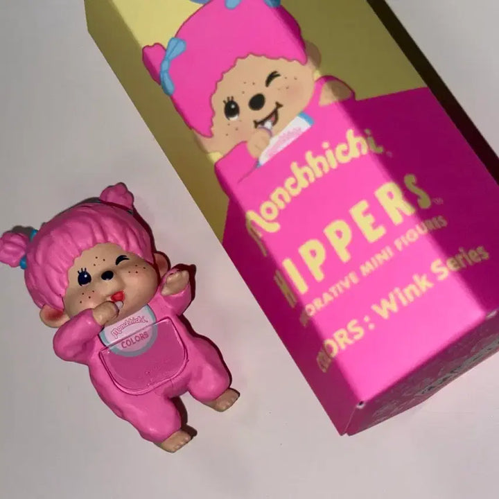 [BUNJANG] Monchhichi Hipo Berry Pink / 컬러 몬치치 히퍼 베리핑크