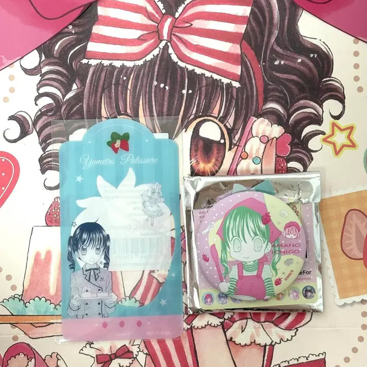 [BUNJANG] Dream-Confectionery Collaboration Set (Shopping Bag, Clear Card, Can Badge) / 꿈빛파티시엘 3종 일괄 판매(쇼핑백,투명카드,캔뱃지)