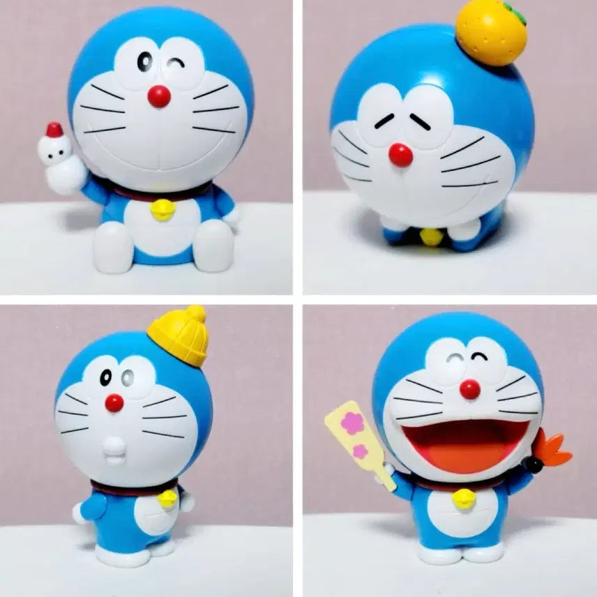 [BUNJANG] Doraemon Winter Capuchara Set (4 Types) / 도라에몽 겨울 카푸캬라 가챠 4종 풀세트 미개봉