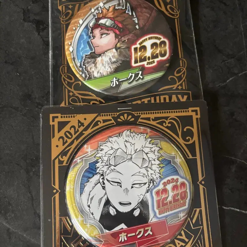 [BUNJANG] My Hero Academia Hawks Birthday Can Badge Bundle Set (Sealed) / 히로아카 호크스 생일 캔뱃지 미개봉 일괄