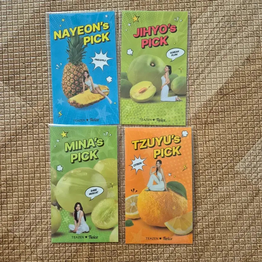 [BUNJANG] T Fresh Kombucha TWICE Recipe Photocard Set / 티젠 콤부차 트와이스 레시피 포토카드 세트