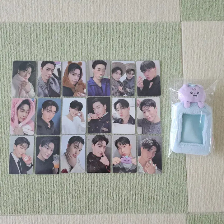 [BUNJANG] ATEEZ Choi San Photocard &amp; MightyZ Photocard Holder Set / 에이티즈 최산 포토카드 포카홀더 세트