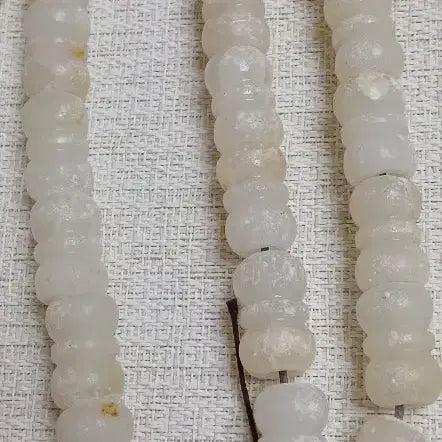 [BUNJANG] Joseon Dynasty Natural White Jade Gakgeon (Hat String) / 조선시대 천연백옥갓끈