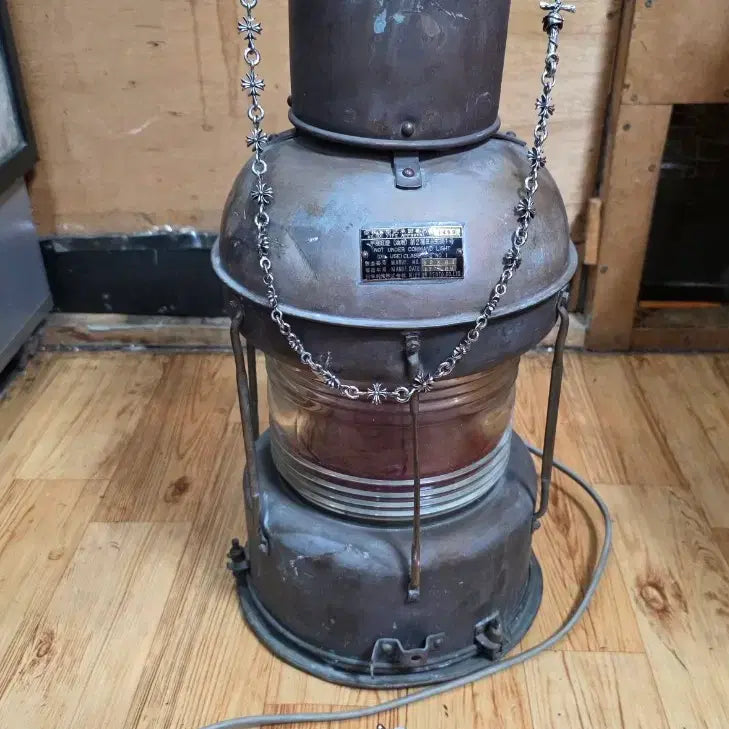 [BUNJANG] Brass Ship Lantern, 1980s Japanese Vintage / 황동 배등.1980년,일본배등(근대사빈티