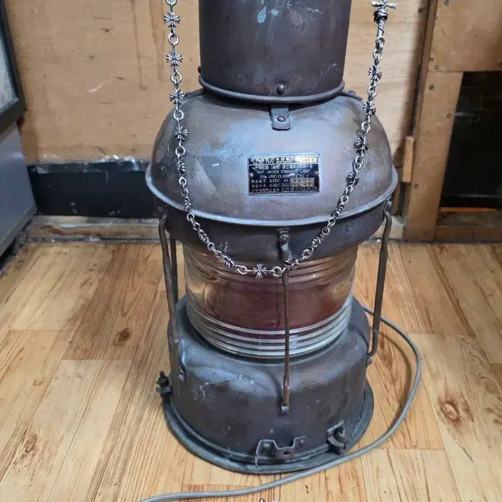 [BUNJANG] Brass Ship Lantern, 1980s Japanese Vintage / 황동 배등.1980년,일본배등(근대사빈티