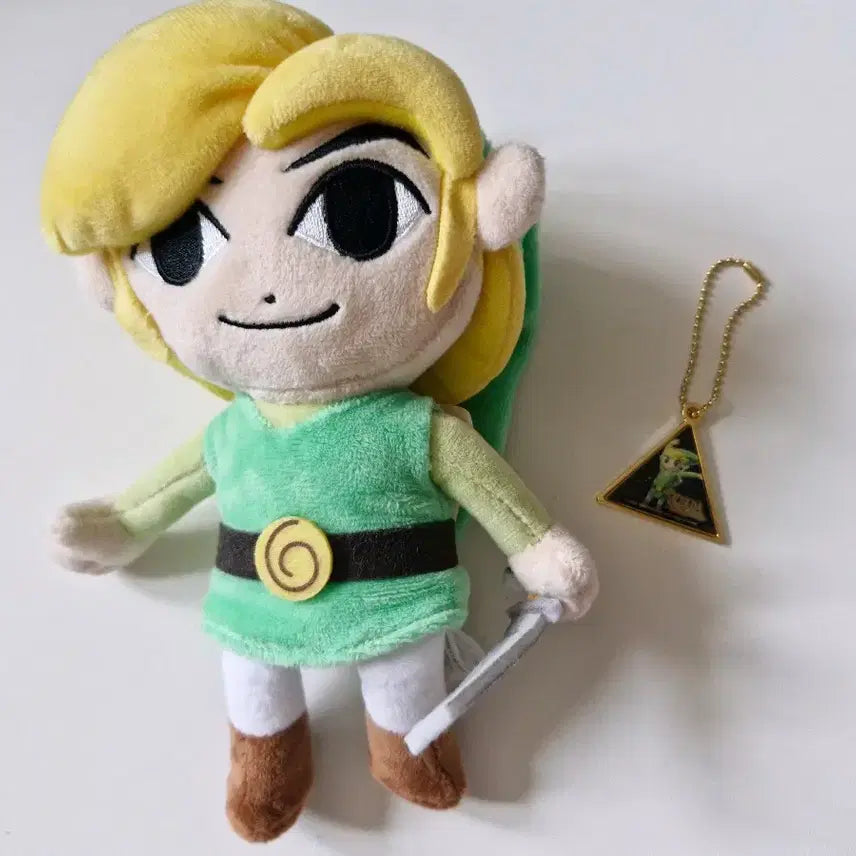 [BUNJANG] The Legend of Zelda Link Official Plush + Keychain / 젤다의 전설 링크 공식 인형+키링