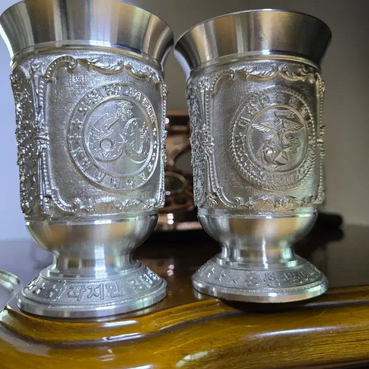 [BUNJANG] Vintage Pewter Drink Cup / 미사용/ 주석컵 희귀템 음료컵(높이11cm 지름7.5cm)