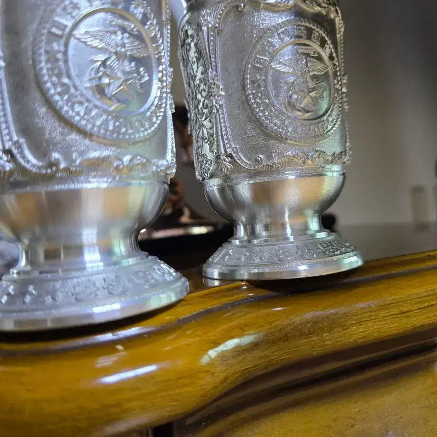 [BUNJANG] Vintage Pewter Drink Cup / 미사용/ 주석컵 희귀템 음료컵(높이11cm 지름7.5cm)