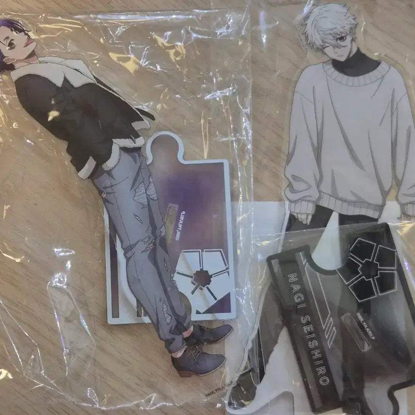 [BUNJANG] Blue Lock Round1 Casual Wear Nagi &amp; Reo Acrylic Stand / 블루록 라운드원 사복 나기 레오 아크릴 스탠드