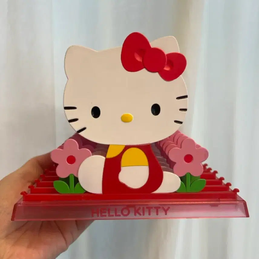 [BUNJANG] Vintage Hello Kitty CD Rack (Authentic Slot, Replica Base) / 빈티지 키티 CD 랙