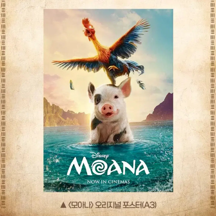 [BUNJANG] Moana (Live-Action) Lotte Cinema Original Poster - Week 3 / [영화 굿즈] 모아나 (실사) 롯데시네마 3주차 오리지널 포스터