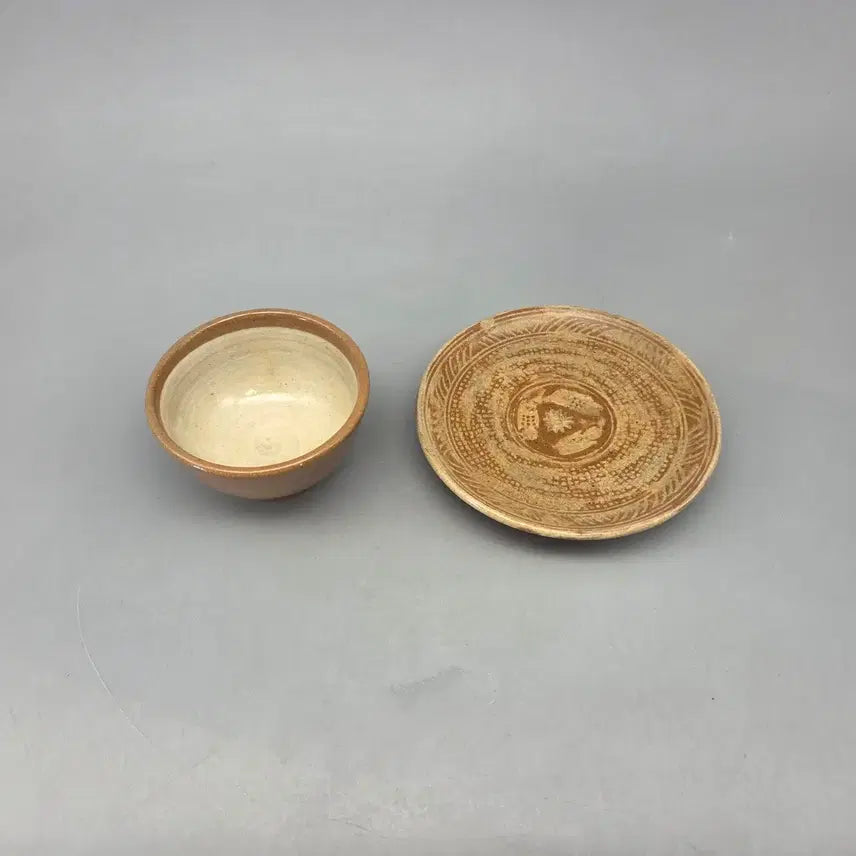 [BUNJANG] Toam Seowon Celadon Porcelain Teacup / 도자기 차도구 도예명장 토암 서타원 분청사기 물고기무늬 잔잔대