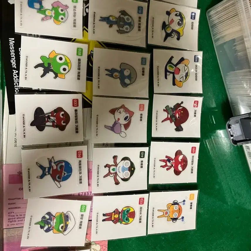 [BUNJANG] Keroro, Astro Boy, Nyananman Stickers (띠부씰) / 케로로/아톰/냐한남자 띠부씰