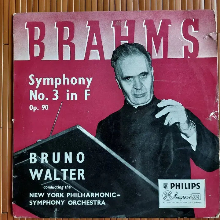 [BUNJANG] Johannes Brahms Symphony No. 3 in F Major, Op. 90 - Bruno Walter, New York Philharmonic Orchestra LP / 브람스 교향곡 3번 F 장조 Op.90 브루노 발터 지휘 뉴욕 필하모닉 오케스트라 LP