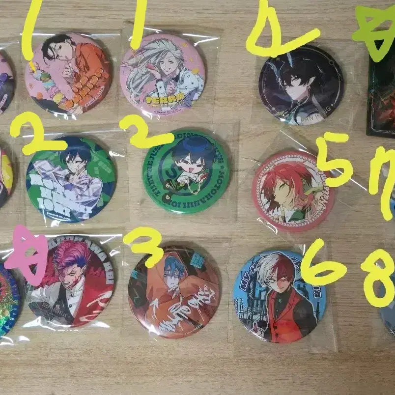 [BUNJANG] Ensemble Stars, Honkai Star Rail, My Hero Academia, Bungo Stray Dogs Character Badges / 애니/게임 남캐 캔뱃지 판매합니다! (카리스마 하우스, 앙스타, 붕스, 나히아, 문스독, 주술회전)