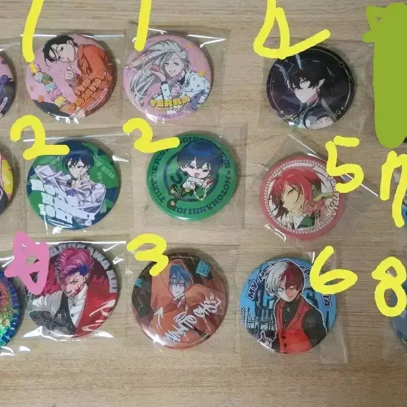 [BUNJANG] Ensemble Stars, Honkai Star Rail, My Hero Academia, Bungo Stray Dogs Character Badges / 애니/게임 남캐 캔뱃지 판매합니다! (카리스마 하우스, 앙스타, 붕스, 나히아, 문스독, 주술회전)