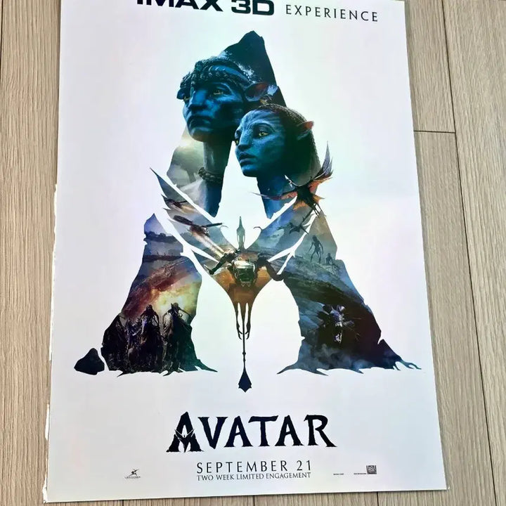 [BUNJANG] Avatar 1 Remastering IMAX 3D Poster (A3) - Limited Edition / [초희귀한정판]영화 아바타1 리마스터링 IMAX 3D 포스터(A3)