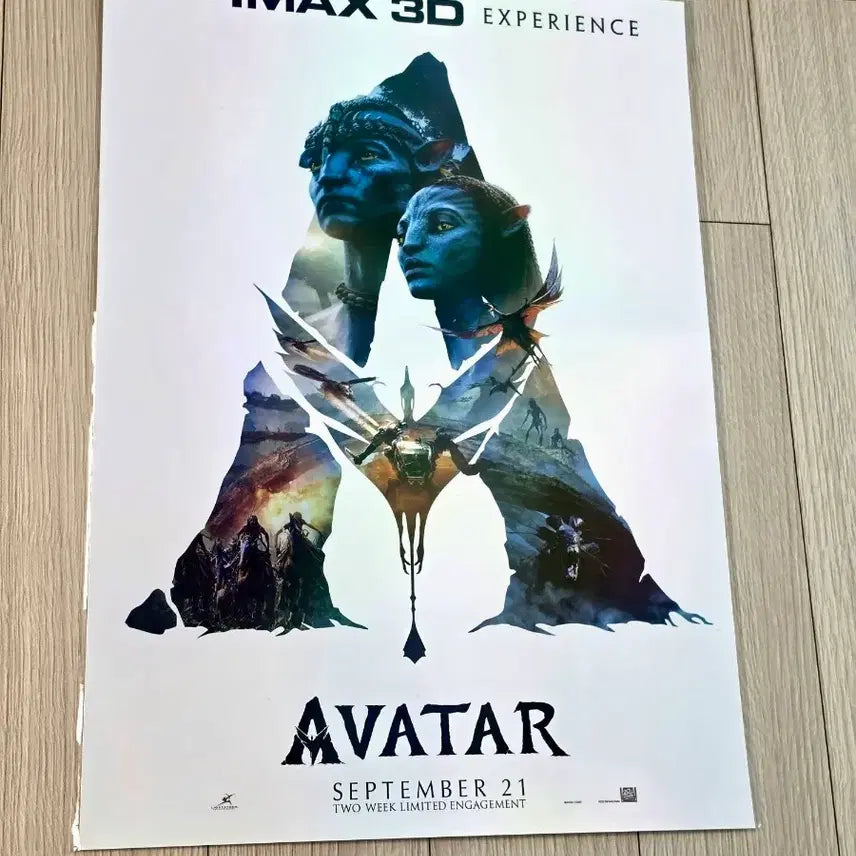 [BUNJANG] Avatar 1 Remastering IMAX 3D Poster (A3) - Limited Edition / [초희귀한정판]영화 아바타1 리마스터링 IMAX 3D 포스터(A3)