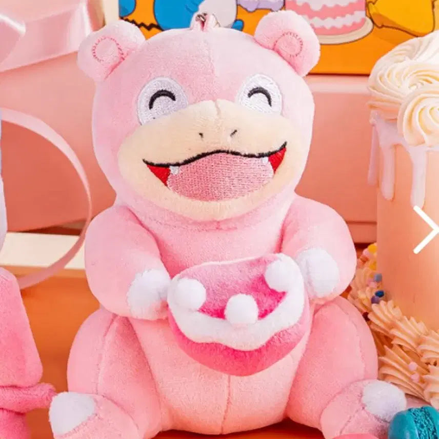 [BUNJANG] Lotte Cinema Pokemon Party Time Slowpoke Plush Keychain / 롯데시네마 포켓몬스터 파티타임 인형키링 야돈