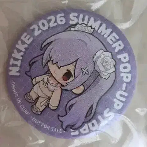 [BUNJANG] Nikke 2026 Summer Pop-up Store Cinderella Character Can Badge / 니케 2026 여름 팝업 스토어 캔 뱃지 +포토카드 3종