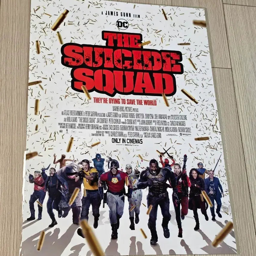 [BUNJANG] The Suicide Squad Dolby Cinema Poster (A3) / [2021초희귀한정판]영화 더 수어사이드 스쿼드 돌비시네마 포스터(A3)