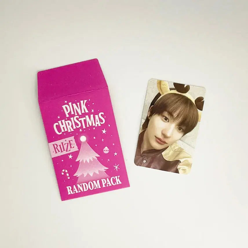 [BUNJANG] RIIZE Anton 2023 Pink Christmas Photocard / 라이즈 앤톤 2023 핑크 크리스마스 포토카드 포카 RIIZE ANTON 2023 PINK CHRISTMAS PHOTOCARD 1