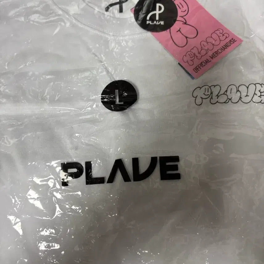 [BUNJANG] PLAVE Official Goods Short Sleeve T-Shirt White L / 플레이브 공식굿즈 반팔티 화이트 L