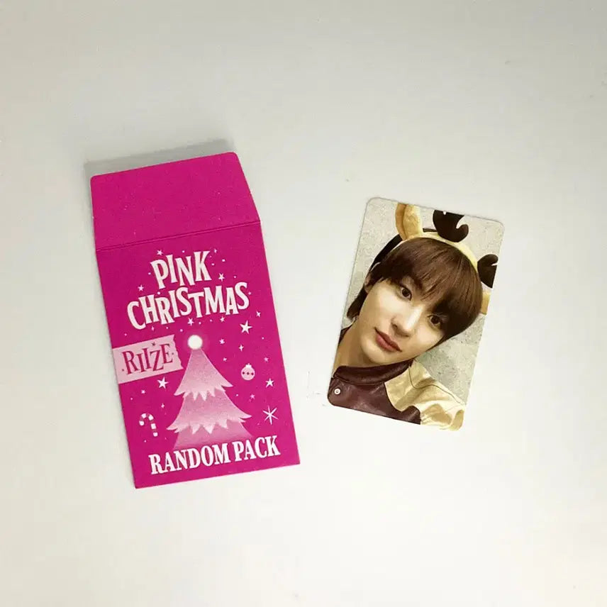 [BUNJANG] RIIZE Anton 2023 Pink Christmas Photocard / 라이즈 앤톤 2023 핑크 크리스마스 포토카드 포카 RIIZE ANTON 2023 PINK CHRISTMAS PHOTOCARD 2