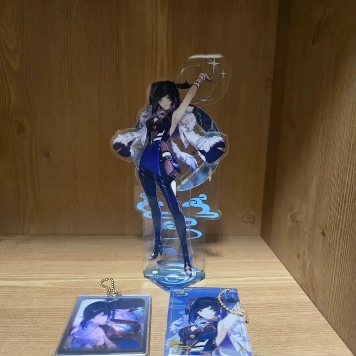 [BUNJANG] Genshin Impact Yelan Acrylic Stand &amp; Keychain Bundle Set / 원신 야란 아크릴 스탠드 키링 일괄 팝니다