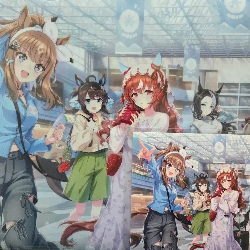 [BUNJANG] Uma Musume Triple Tiara Clear File + Postcard Set / 우마무스메 트래블 팝업 트리플 티아라 클리어파일 + 포스트카드