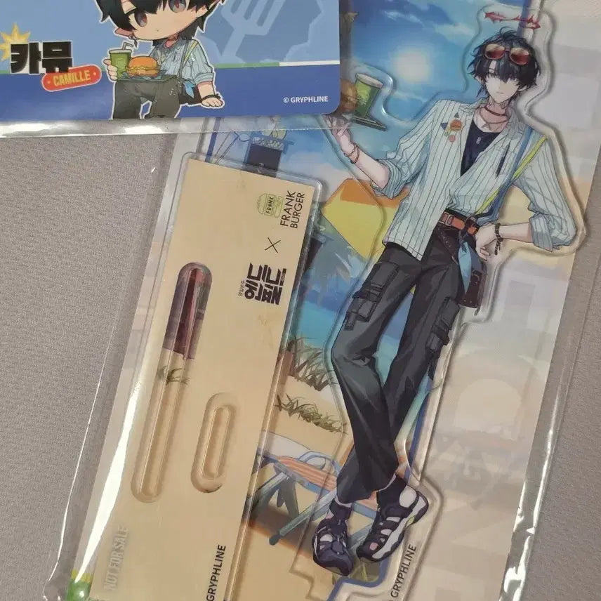 [BUNJANG] Endfield Frank Burger Camus Acrylic Stand + Photocard Set / 엔드필드 프랭크버거 카뮤 아크릴 스탠드+포토카드 세트 판매
