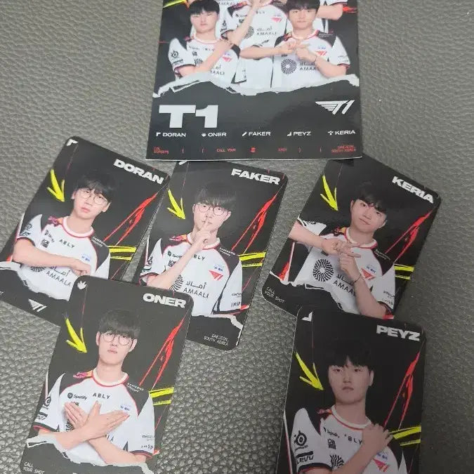 [BUNJANG] T1 Lucky Draw Photocard and Postcard Set / T1 msi 특전 포토카드,엽서 세트