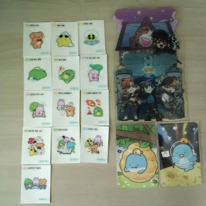 [BUNJANG] JamTtal Pixelry Sticker Set &amp; Photocard Bundle / 잠뜰 픽셀리 띠부씰, 포카, 특전