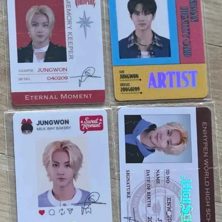 [BUNJANG] ENHYPEN World Jeongwon Unused Special Card Set / 엔하이픈 월드 정원 미사용 sp카드 세트