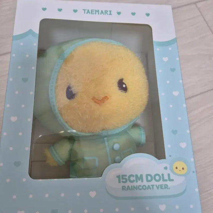 [BUNJANG] SHINee Taemin Tamari 15cm Raincoat Version Plush Doll (Sealed) / [미개봉]샤이니태민  탬아리 15cm 레인코트 우비버전